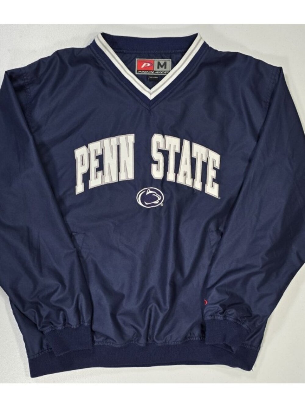 Penn State Nittany Lions NCAA Blue Pullover Windbreaker Pro Player Men's Medium